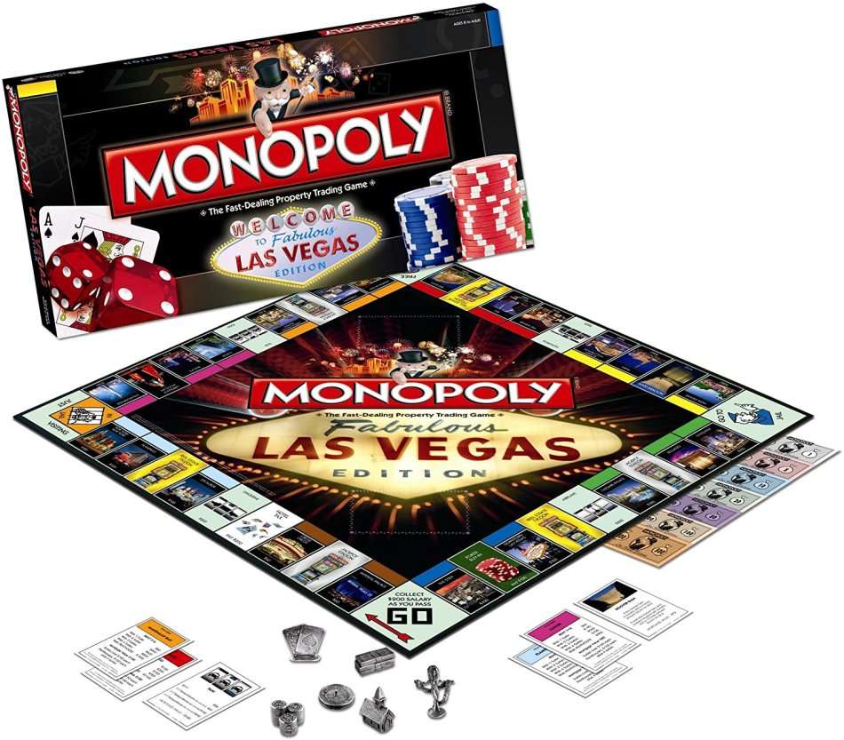 Big Monopoly Global Village Las Vegas Edition Game for Kids and Adults