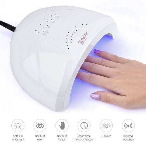 SUNone 30 LED 48W UV Nail Curing Lamp with Infrared Auto ON Function - USB