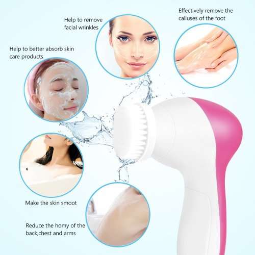 5-in-1 Portable Multi-Function Skin Care Electric Facial Massager