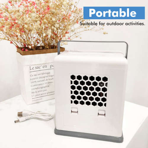 3-in-1 Portable USB Fan Cooler with Aqua Technology Air Purification Humidifier