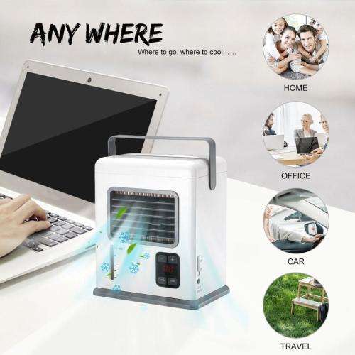 3-in-1 Portable USB Fan Cooler with Aqua Technology Air Purification Humidifier