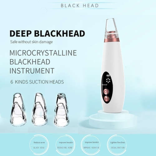 USB Rechargeable Vacuum Blackhead Remover and Pores Cleansing Device