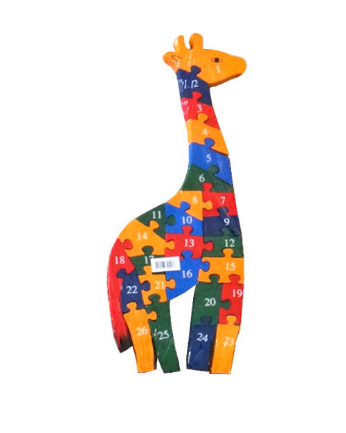 Wooden Jigsaw Puzzle Educational Toy with Alphabets and Numbers -  Choose from 8 designs