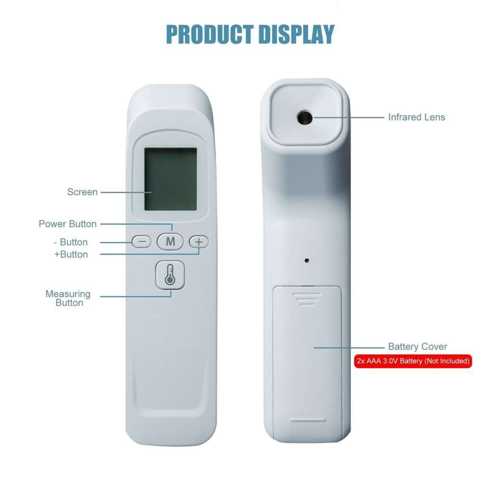 Non-Contact Instant Digital Thermometer- 1sec Thermometry Fast and Accuracy