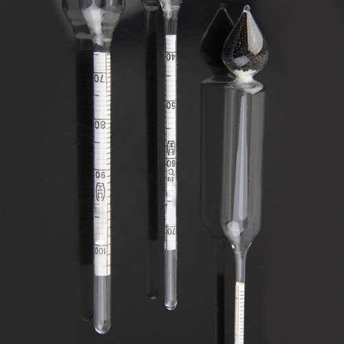 4 Pieces Alcohol Content 0-100% Hydrometer Alcohol Measure Tool & Thermometer