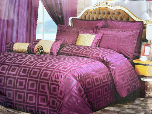 9 Piece King Size Maroon Home bedding Comforter Set