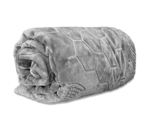New Arrivals Super Soft Single PLY Heavy Quality Mink & Embossed Blanket Grey