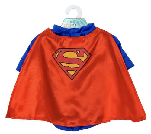 DC Comics Superman Shirt and Cape Pet Costume - L