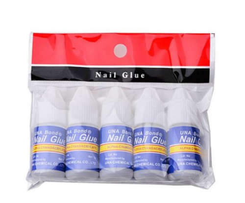 5 Piece Nail Glue for Professional Salon or Home Use