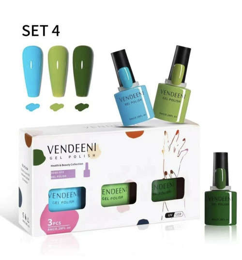 3 Piece Vendeeni Gel Polish (Set 4)