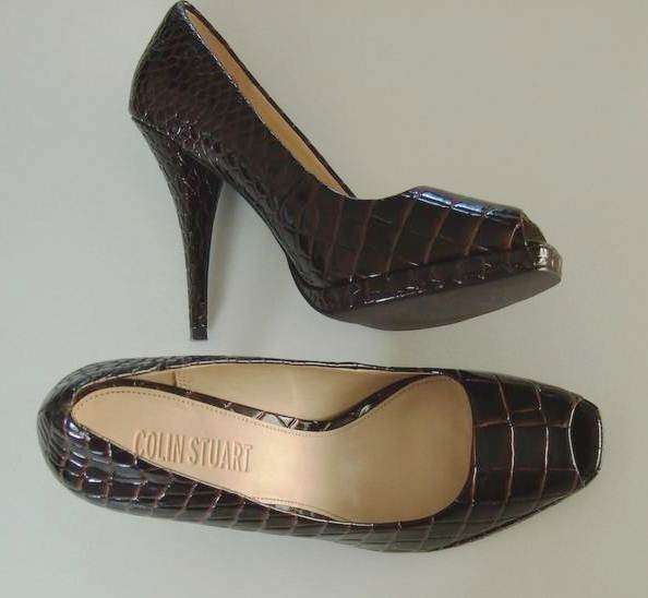 Authentic Colin Stuart Peep Toe Pump - Size: 6