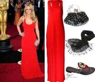 Red Hot Maxi Dress - Size: 34