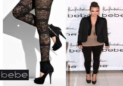 Kim Kardashian Designer Bebe Lace Leggings [Small]