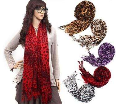 Animal Print Scarf / Shawl / Wrap - Assorted Colours