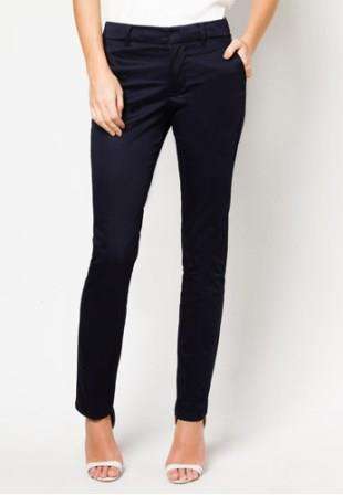 MANGO Stretch Cotton Trousers - Size: UK 12