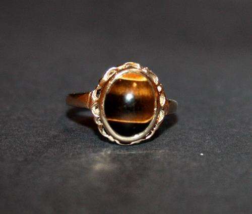 Vintage 9ct Yellow Gold Tiger's Eye Ring