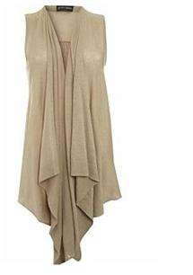 URBAN Degree Waterfall Sleeveless Knit Cardigan