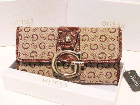 Authentic Guess - Mocha G Logo Wallet