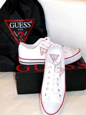 Authentic GUESS - Low Top Canvas Sneakers [Size: 8]