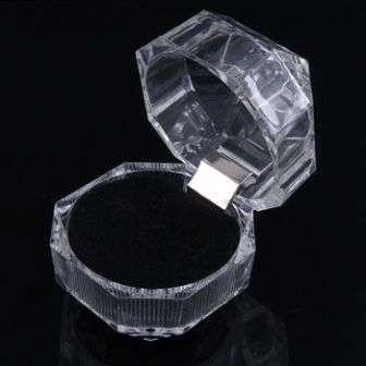 New Crystal Ring Boxes for Jewelry Displays [Black Velvet]
