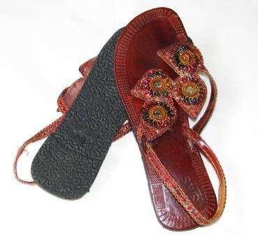 Ezey Walk Genuine Leather Sandals - Size: 5