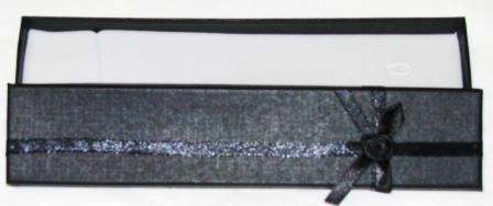 BLACK New Necklace/Bracelet Jewelery Box