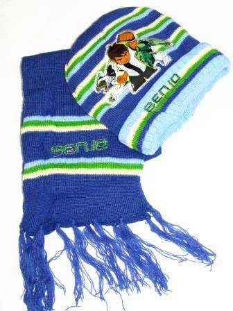 Ben 10 Scarf & Beanie Set - 3 Colours to Choose From