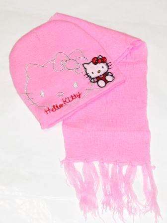 Hello Kitty Beanie and Scarf Set - 3 colours to choose from!