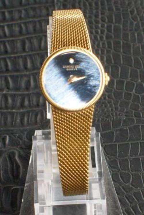 Rare Raymond Weil Gold Diamond Watch