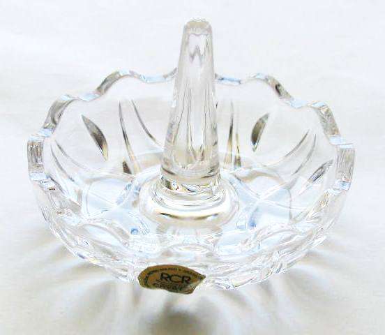 24% RCR Genuine Lead Crystal Ring Holder