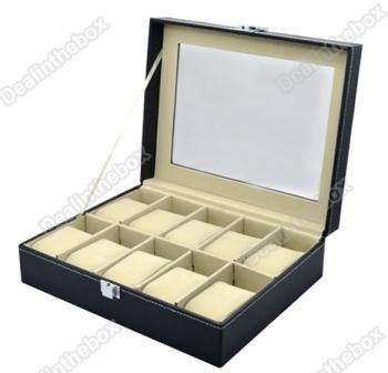 Luxurious Leather Case For 10 Watches