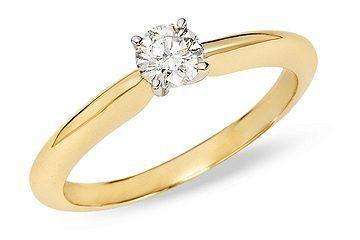 0.30ct - 9ct Solid Gold Solitaire Diamond Ring