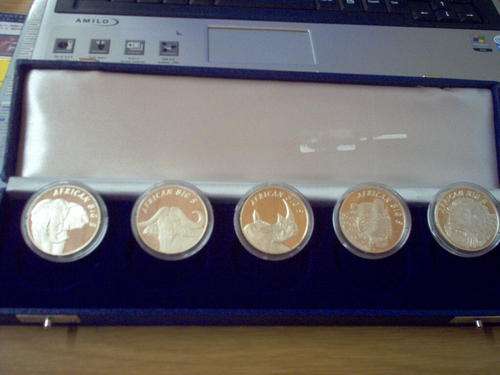 5 OUNCES OF FINE SILVER BIG 5 SET