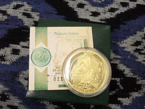 2003 ONE OUNCE LION NATURA 24 CARAT GOLD
