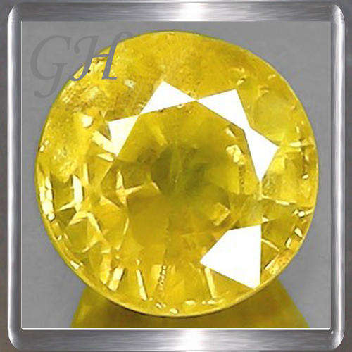 Natural Sapphire Yellow 0.22ct Round Cut, Sensational Gemstone