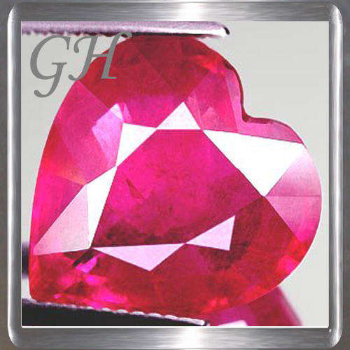 "The King of gems"Natural Heart Ruby Pinkish Red 4.69ct, Lovely Gemstone