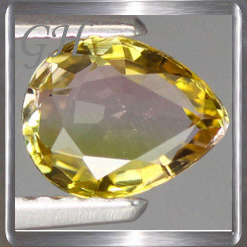 Natural Tourmaline Bi-Colour 0.70ct Pear Cut, Stunning Gemstone