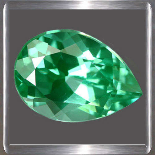 Quartz Sea Green 10.43ct Pear Cut