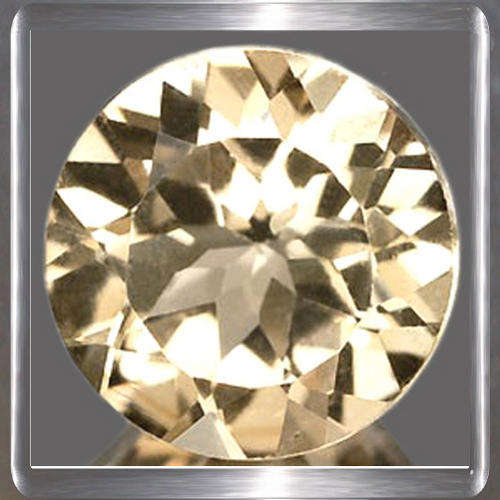 Natural Topaz Light Champagne 1.00ct Round Brilliant Cut, Stunning Gemstone