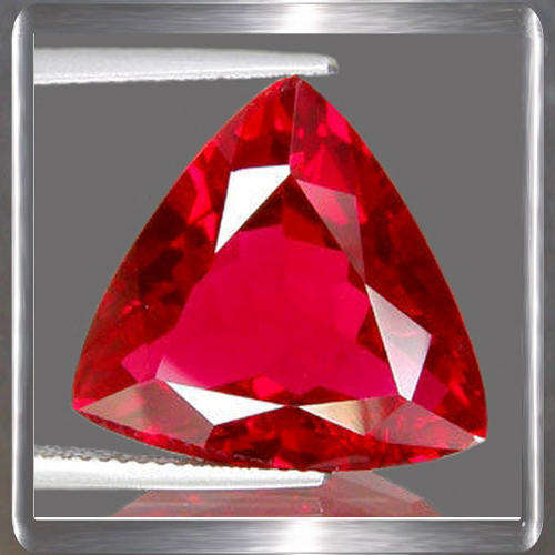 Natural Topaz Red 3.64ct Trillion Cut