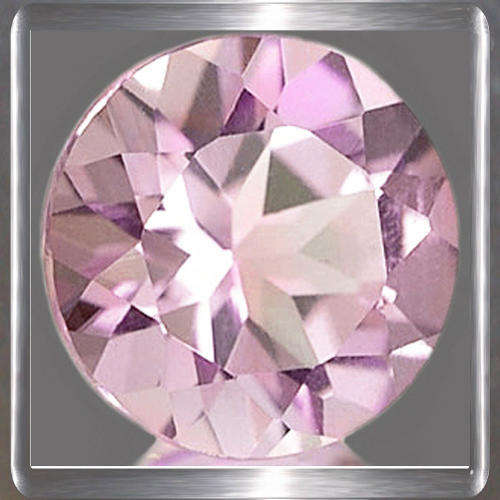 Natural Amethyst Pale Violet 0.71ct Round Cut, Magical Gemstone