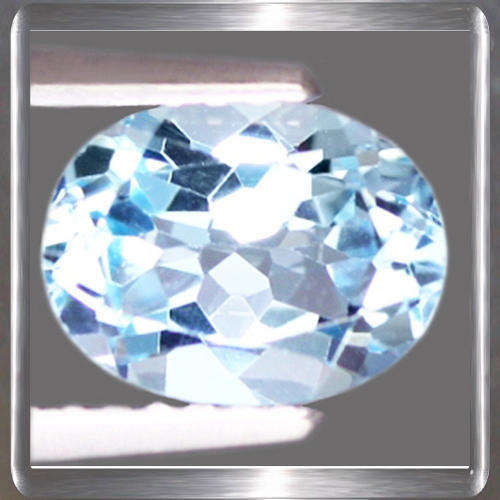 Natural Topaz Sky Blue 1.58ct Oval Cut, Captivating Gemstone