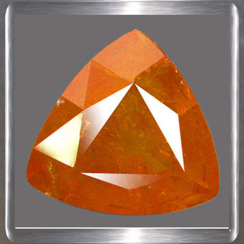 Natural Spessartite Garnet Orange 4.56ct Trillion Cut