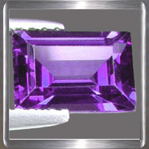 Natural Amethyst Purple 1.44ct Baguette Cut