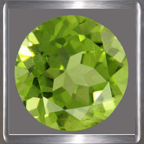 Natural Green Peridot 0.82ct Round Cut