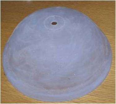 Dome Light Fitting and Cover Glass