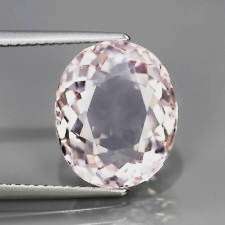 GLITTERING SOFT PINK MORGANITE   6.556 CT OVAL FACET