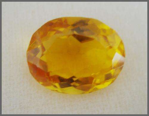 GORGEOUS   GOLDEN  CITRINE   OVAL CHECKERBOARD  9.64 CT