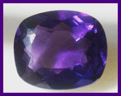 STUNNING  PURPLE  AMETHYST   CUSHION  SHAPE    13.25  CT