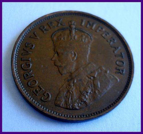 UNION OF SOUTH AFRICA - 1934 HALF PENNY GEORGE V